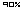 90%